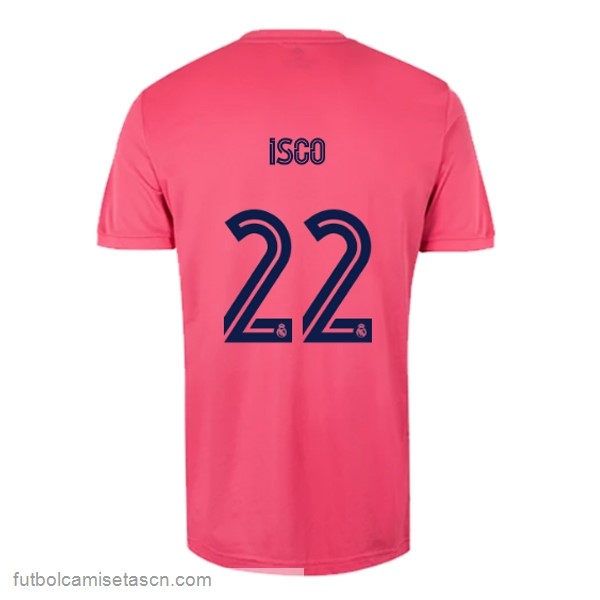 Camiseta Real Madrid 2ª NO.22 Isco 2020/21 Rosa